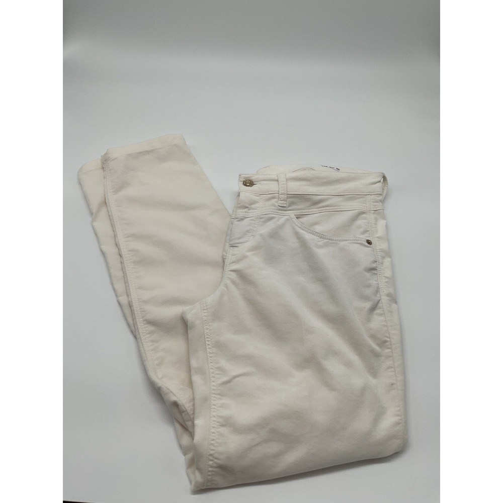 MAC Loves You Slim Velvet Pants Off White‎ Casual Everyday Trousers 38/32